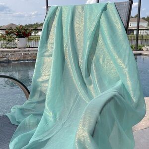 NWT INC Green Shimmer Pareo Wrap